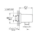 Grohe 26634EN0 Wall Union Brushed Nickel