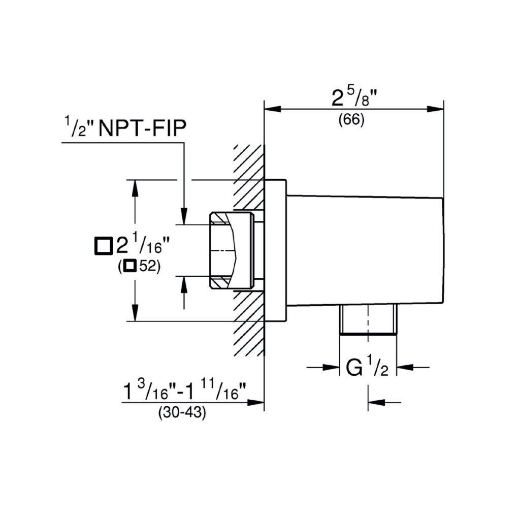 Grohe 26634GN0 Wall Union Brushed Cool Sunrise