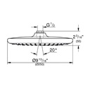 Grohe 26715000 Tempesta 250 Showerhead - Round, 1.75Gpm Grohe Chrome
