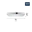 Grohe 26718000 Tempesta 250 Showerhead - Cube, 1.75Gpm Grohe Chrome