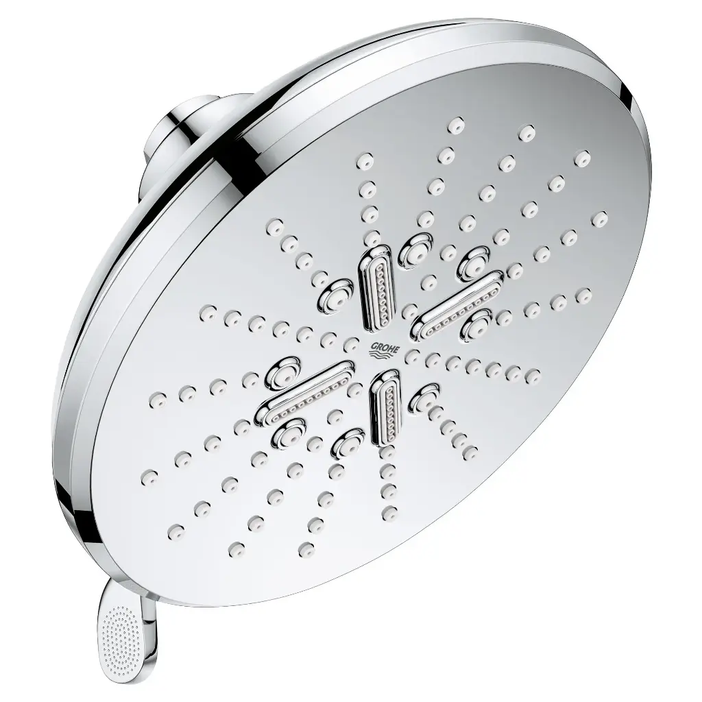 Grohe 26789000 Shower Head 6-1/2" 3 Sprays 1.75Gpm Chrome