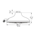 Grohe 26789000 Shower Head 6-1/2" 3 Sprays 1.75Gpm Chrome