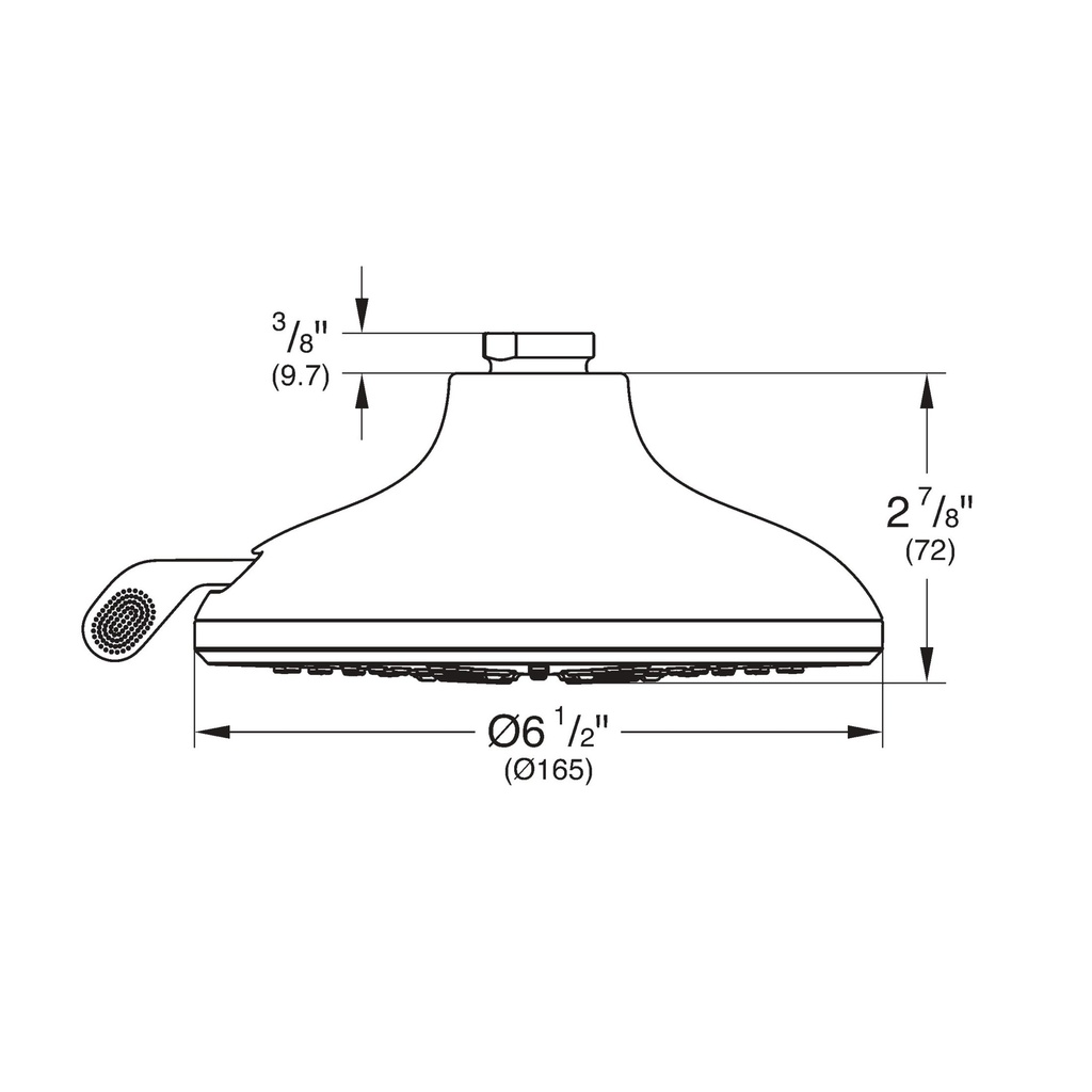 Grohe 267892430 SmartActive Shower Head Round