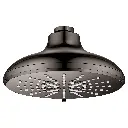 Grohe 26789A00 Shower Head 6-1/2" 3 Sprays 1.75Gpm Hard Graphite