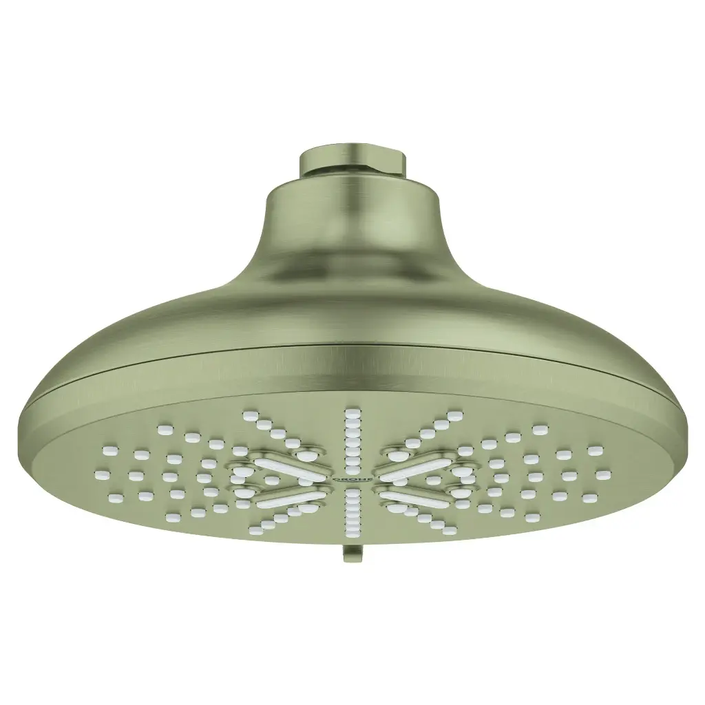 Grohe 26789EN0 Shower Head 6-1/2" 3 Sprays 1.75Gpm Brushed Nickel