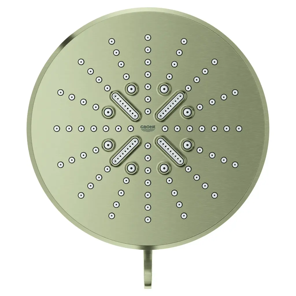 Grohe 26789EN0 Shower Head 6-1/2" 3 Sprays 1.75Gpm Brushed Nickel