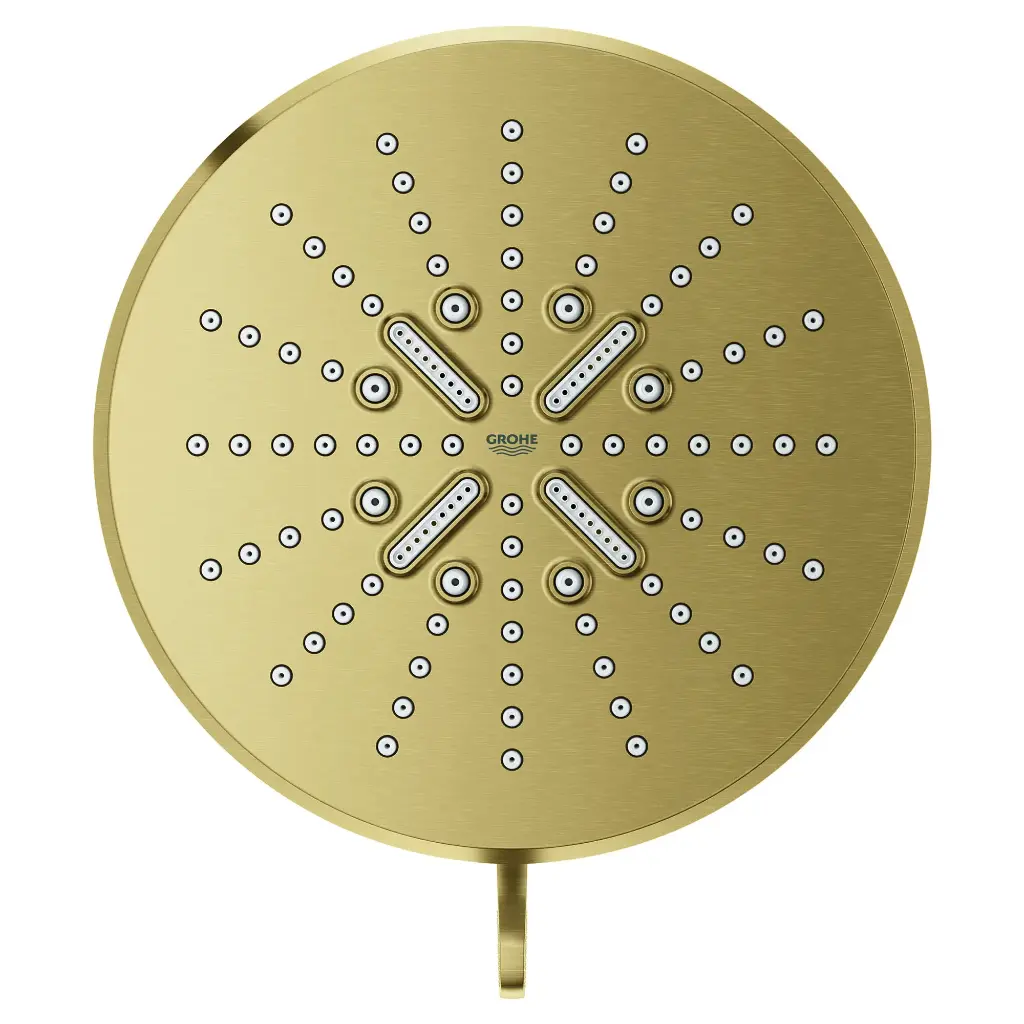 Grohe 26789GN0 Shower Head 6-1/2" 3 Sprays 1.75Gpm Brushed Cool Sunrise