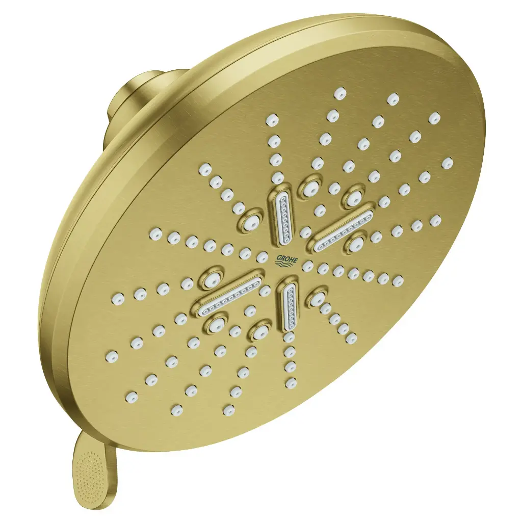 Grohe 26789GN0 Shower Head 6-1/2" 3 Sprays 1.75Gpm Brushed Cool Sunrise