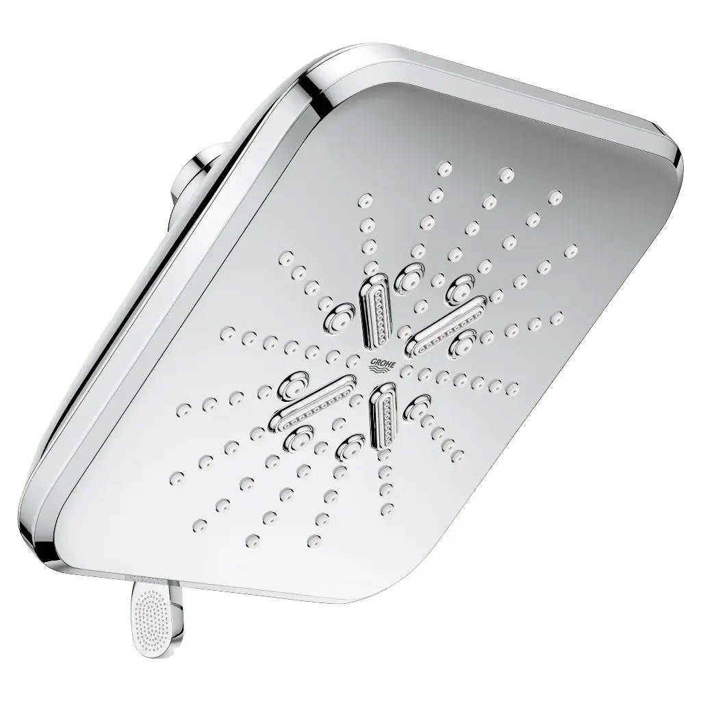 Grohe 26797000 Shower Head 6-1/2" 3 Sprays 1.75Gpm Chrome