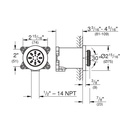 Grohe 26844000 Body Spray Round 2 Sprays 0.9 Gpm Chrome