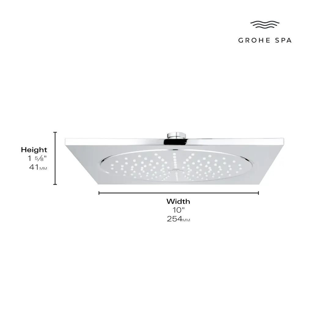 Grohe 26872000 Rsh Aqua 10" Headshower 9,5L Chrome