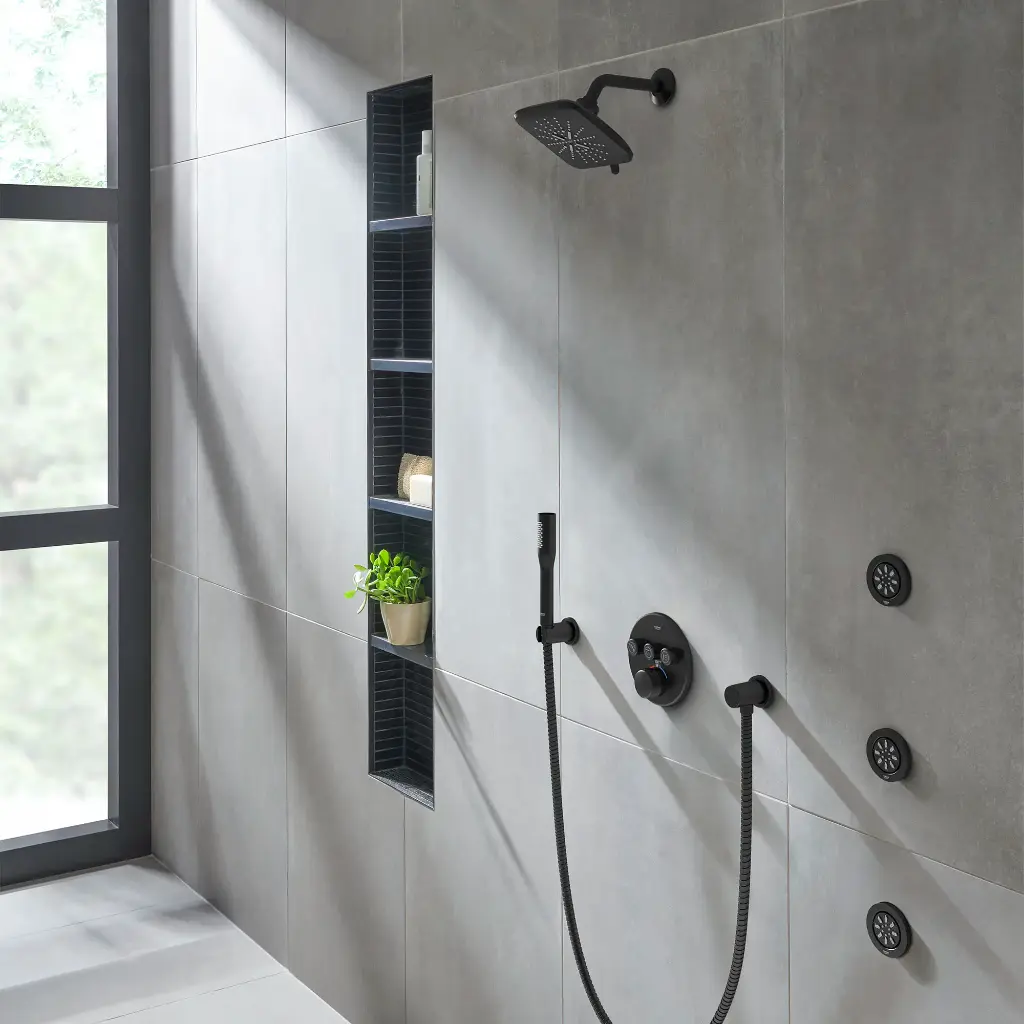 Grohe 270742430 Rainshower Wall Hand Shower Holder Matte Black