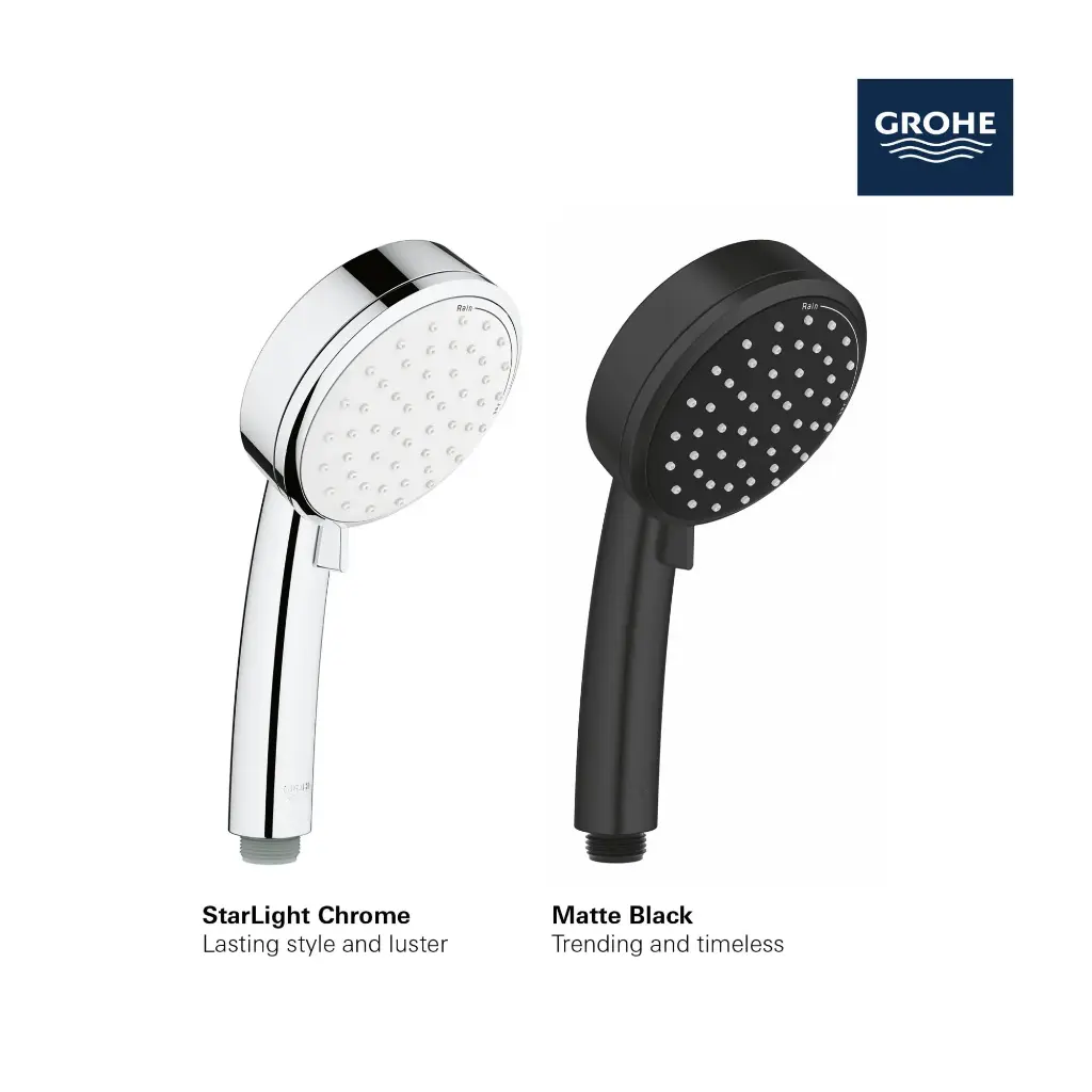 Grohe 275712432 Tempesta Cosmopolitan 100 Handshower 2 Sprays 1.5gpm Matte Black