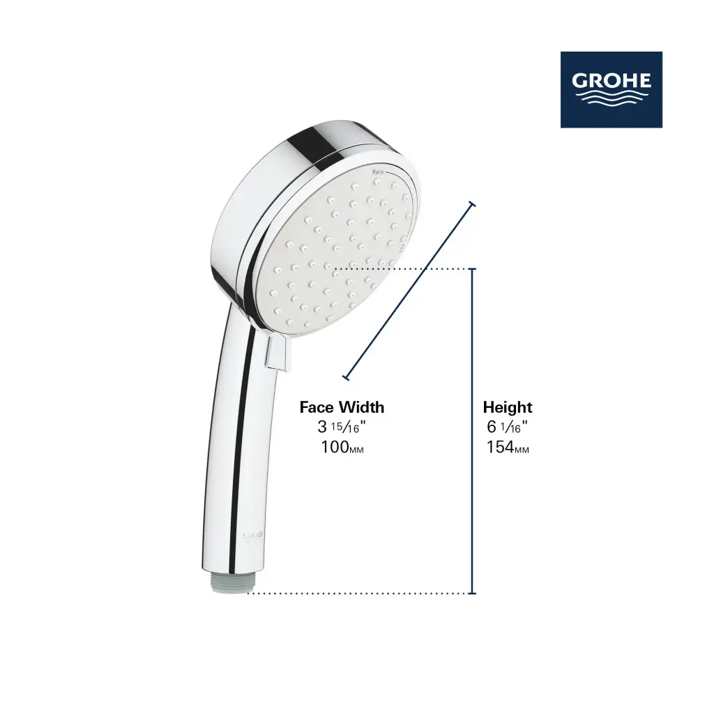 Grohe 275712432 Tempesta Cosmopolitan 100 Handshower 2 Sprays 1.5gpm Matte Black