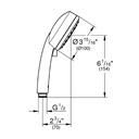 Grohe 275712432 Tempesta Cosmopolitan 100 Handshower 2 Sprays 1.5gpm Matte Black