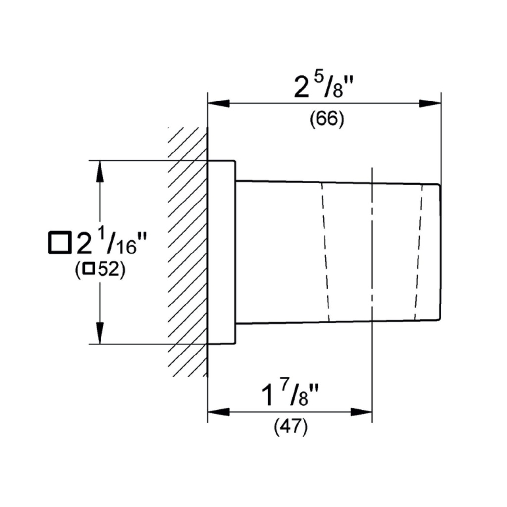 Grohe 27693A00 Wall Mount Hand Shower Holder Hard Graphite
