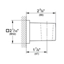 Grohe 27693A00 Wall Mount Hand Shower Holder Hard Graphite
