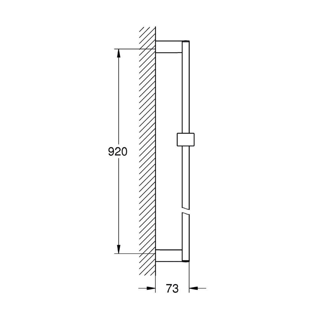 Grohe 278412430 36" Shower Slide Bar Matte Black
