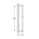 Grohe 27841GN0 36" Shower Slide Bar Brushed Cool Sunrise