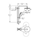 Grohe 278672431 25" Euphoria Shower System 9.5 L/Min (2.5 Gpm) Matte Black