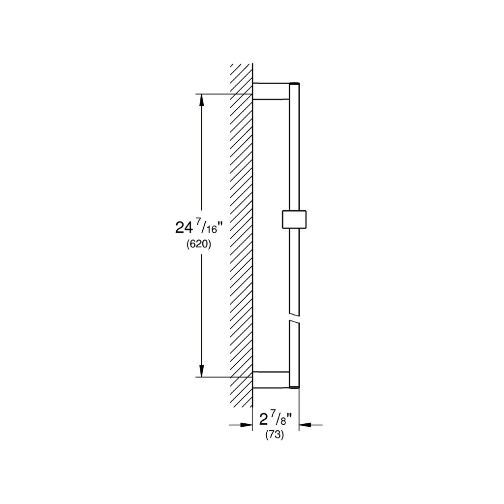 Grohe 27892EN0 24" Shower Slide Bar Brushed Nickel