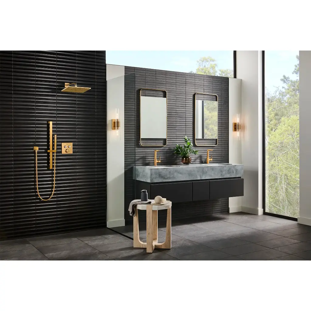 Grohe 27892GN0 24" Shower Slide Bar Brushed Cool Sunrise