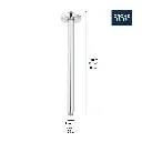 Grohe 284922430 Ceiling Mount Arm Round
