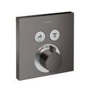 Hansgrohe 15763341 Hg Showerselect E Thermostatic Trim 2 Function, Square Brushed Black Chrome