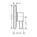 Hansgrohe 15724341 Square Pressure Balance Trim