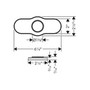 Hansgrohe 04778000 Base Plate For Kitchen Faucets