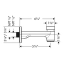 Hansgrohe 71412001 Logis Tubspout W/Diverter