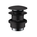 Hansgrohe 50100671 Push Open Sink Drain with Overflow Matte Black