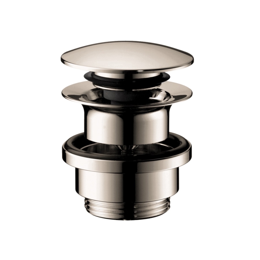 Hansgrohe 50100141 Push Open Sink Drain with Overflow Brushed Bronze