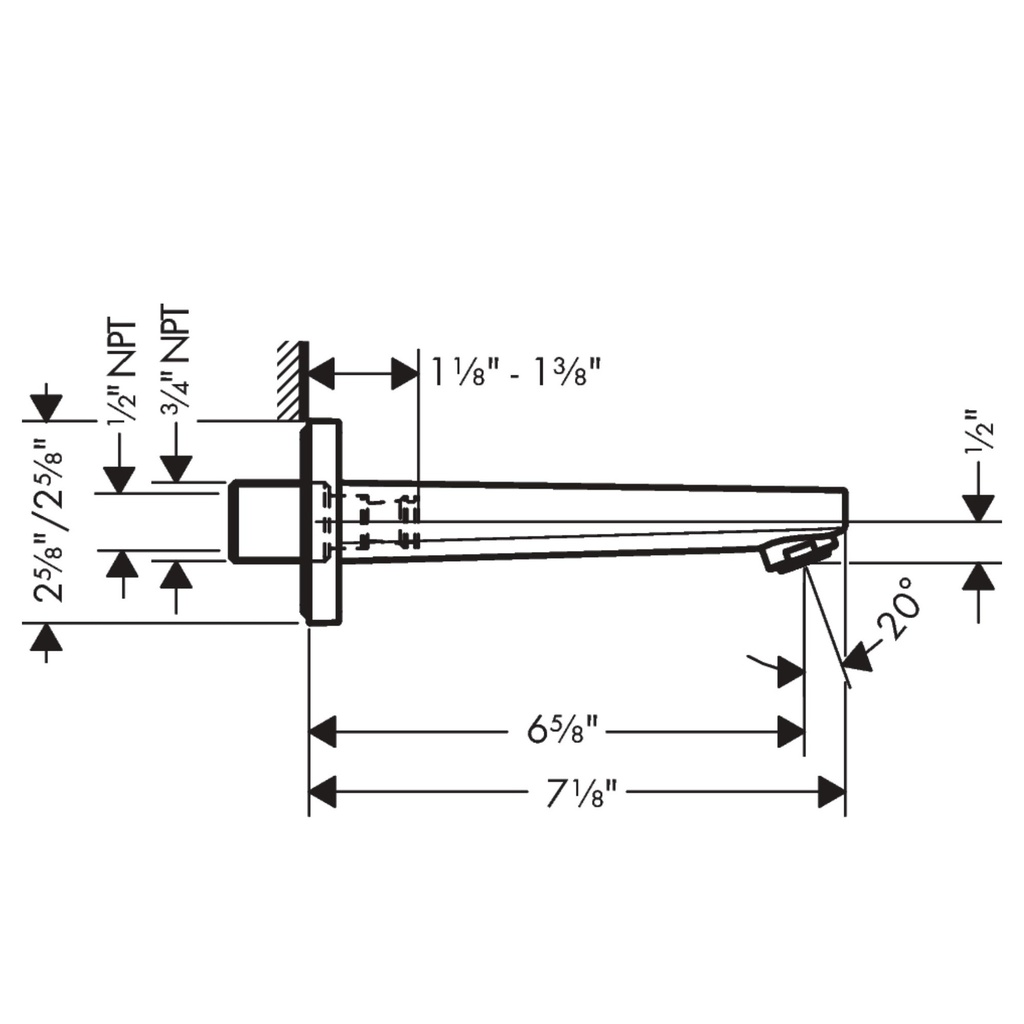 Hansgrohe 32542341 Tub Spout - Ch