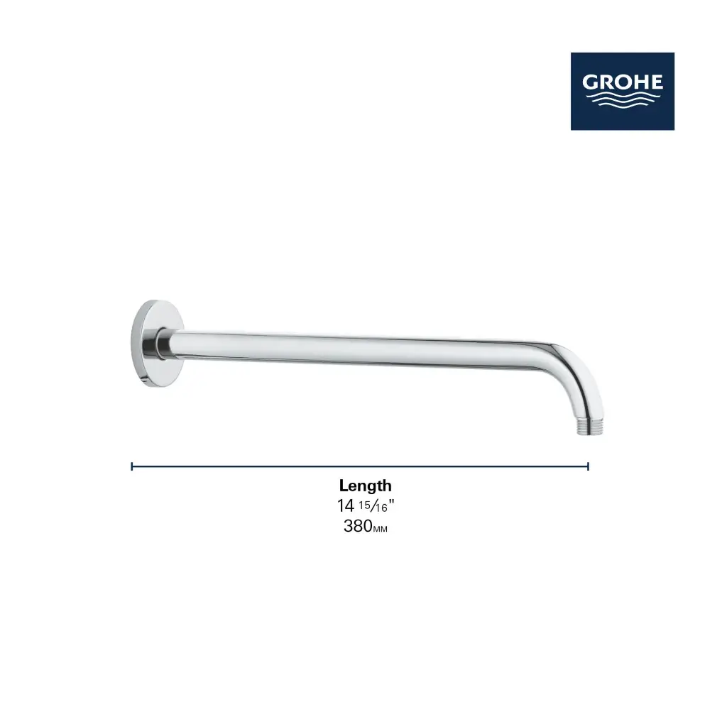 Grohe 285402430 Rainshower 15" Shower Arm Round Matte Black