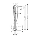 Hansgrohe 32532341 Closed Freestanding Tub Filler
