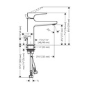 Hansgrohe 32506671 Metropol Closed Single Handle Lavatory 110 - Matte Black