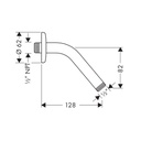 Hansgrohe 27411673 6" Standard Shower Arm