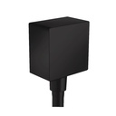 Hansgrohe 26455671 Square Wall Outlet With Check Valves - Matte Black