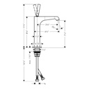 Hansgrohe 36103001 Axor Citterio E 215 Single Hole Lavatory Faucet W/O Popup