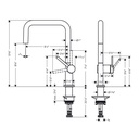 Hansgrohe 72806801 Single Handle U-Shaped Kitchen Faucet