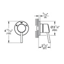 Grohe 291062431 3-Way Diverter Trim Matte Black