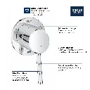 Grohe 29106Gn1 3-Way Diverter Trim Brushed Cool Sunrise
