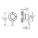 Grohe 29108GN1 2-Way Diverter Trim Brushed Cool Sunrise