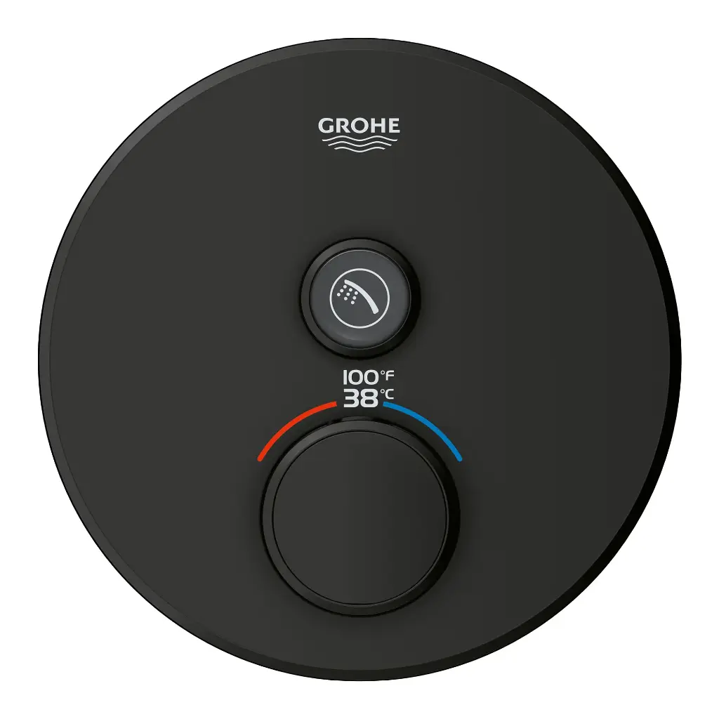 Grohe 291362430 Grohtherm Smartcontrol Single Function Thermostatic Trim Matte Black