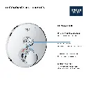 Grohe 291362430 Grohtherm Smartcontrol Single Function Thermostatic Trim Matte Black
