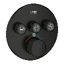 Grohe 291382430 Grohtherm Smartcontrol Triple Function Thermostatic Trim Matte Black