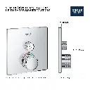 Grohe 291402430 Single Function Thermostatic Valve Trim Matte Black