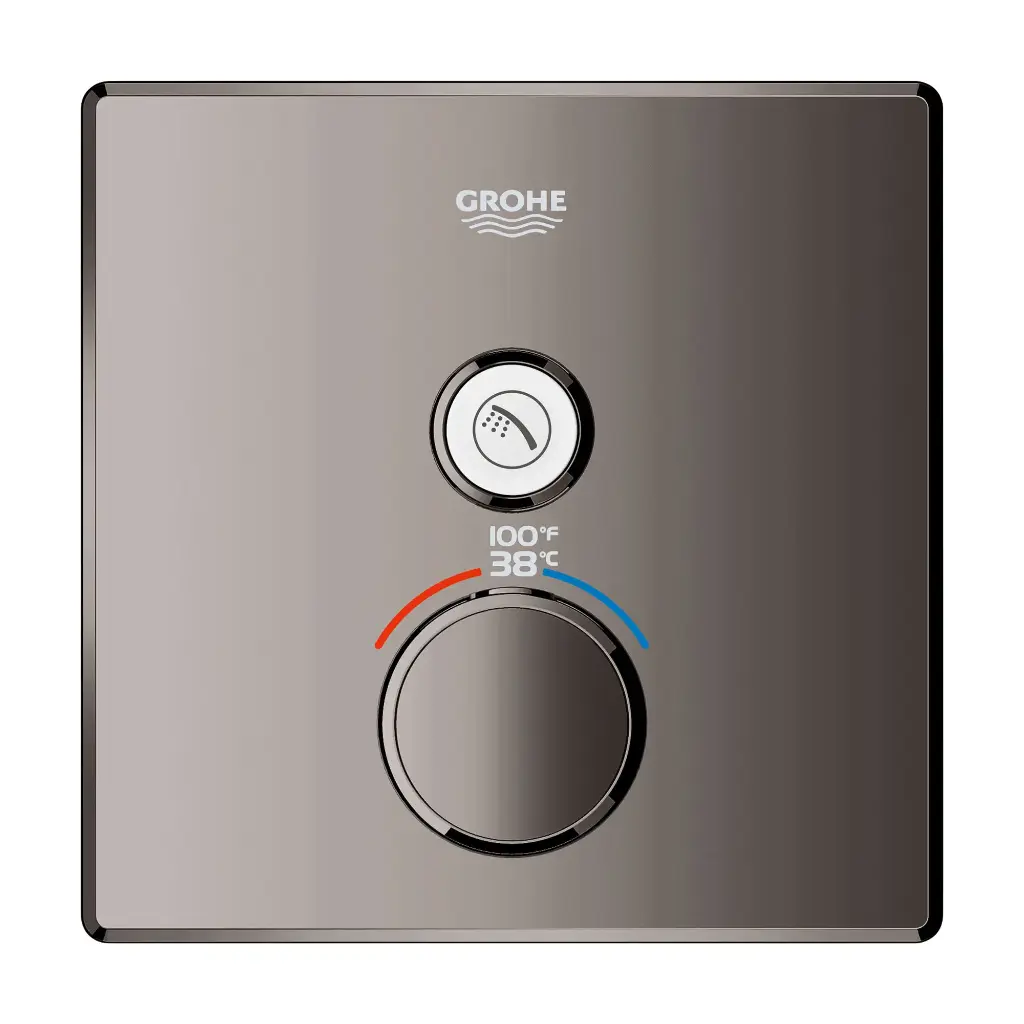 Grohe 29140A00 Single Function Thermostatic Valve Trim Hard Graphite