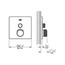 Grohe 29140GN0 Single Function Thermostatic Valve Trim Brushed Cool Sunrise